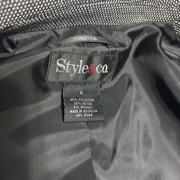 Style & Co. Black and White Blazer - Picture 6 of 6